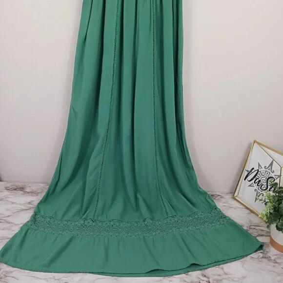 Matilda Jane Down in the Valley Green Maxi Dress Women's Medium Joanna  Gaines